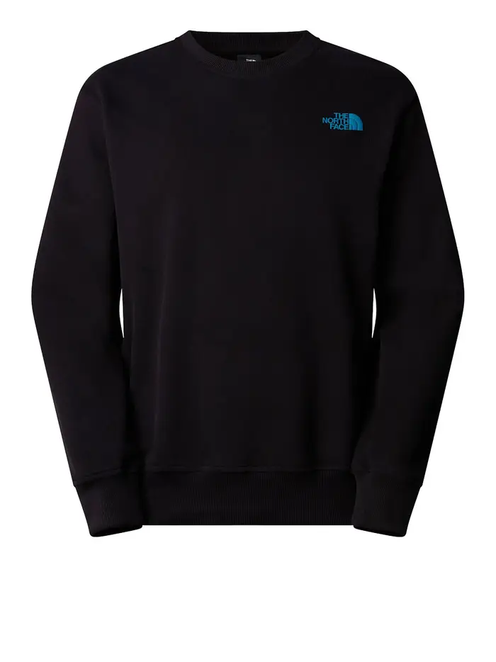 felpa the north face da uomo - nero