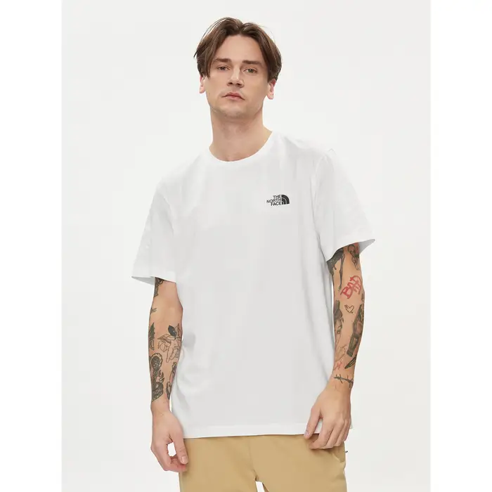 T-shirt Simple Dome NF0A87NG Bianco Regular Fit