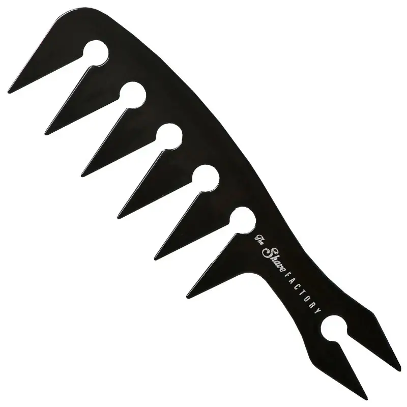 The shave factory Pettine per capelli Shave Factory 044 nero