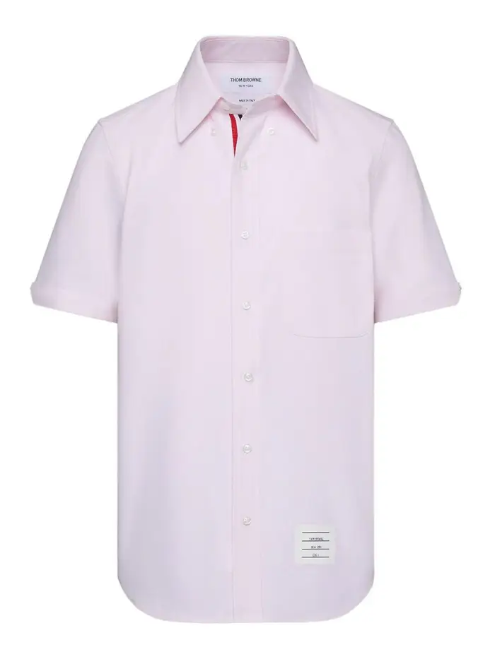 Thom Browne Camicia in cotone Color Carne E Neutri
