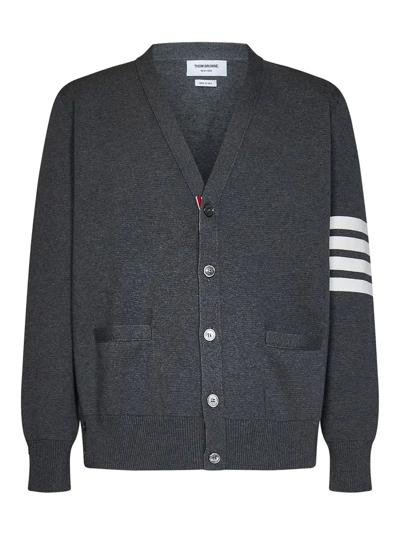 THOM BROWNE Cardigan Grigio 4400948