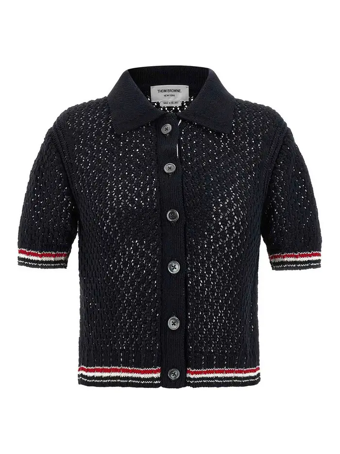Thom Browne Polo Blu