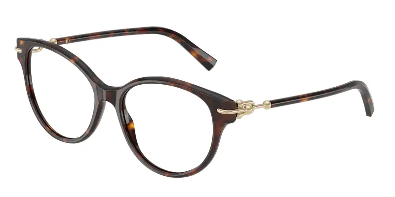 Tiffany Donna TF2289 8015 Montature da vista Acetato Tartaruga Trasparente Cat Eye Normale
