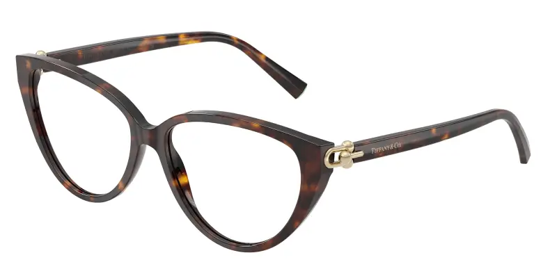 Tiffany Donna TF2292 8015 Montature da vista Acetato Tartaruga Trasparente Cat Eye Normale