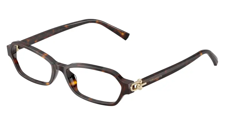 Tiffany Donna TF2293U 8015 Montature da vista Acetato Tartaruga Trasparente Geometrica Normale