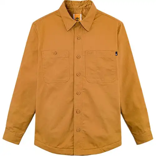 Timberland Camicia Comoda Tinta Unita Outdoor Multitasche Maniche Lunghe Uomo camicie Grano A5MB2-P47