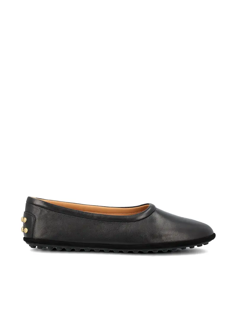 TOD S Ballerine In Pelle NERO