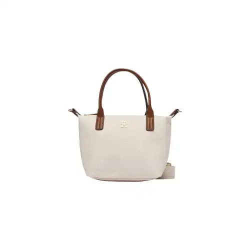 Tommy Hilfiger Borsa Mini Tote Popette Bianca Donna - white