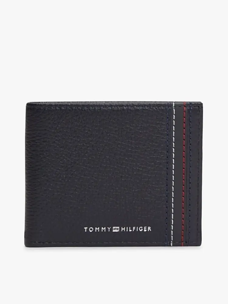 Tommy Hilfiger portafoglio blu navy uomo mini logo