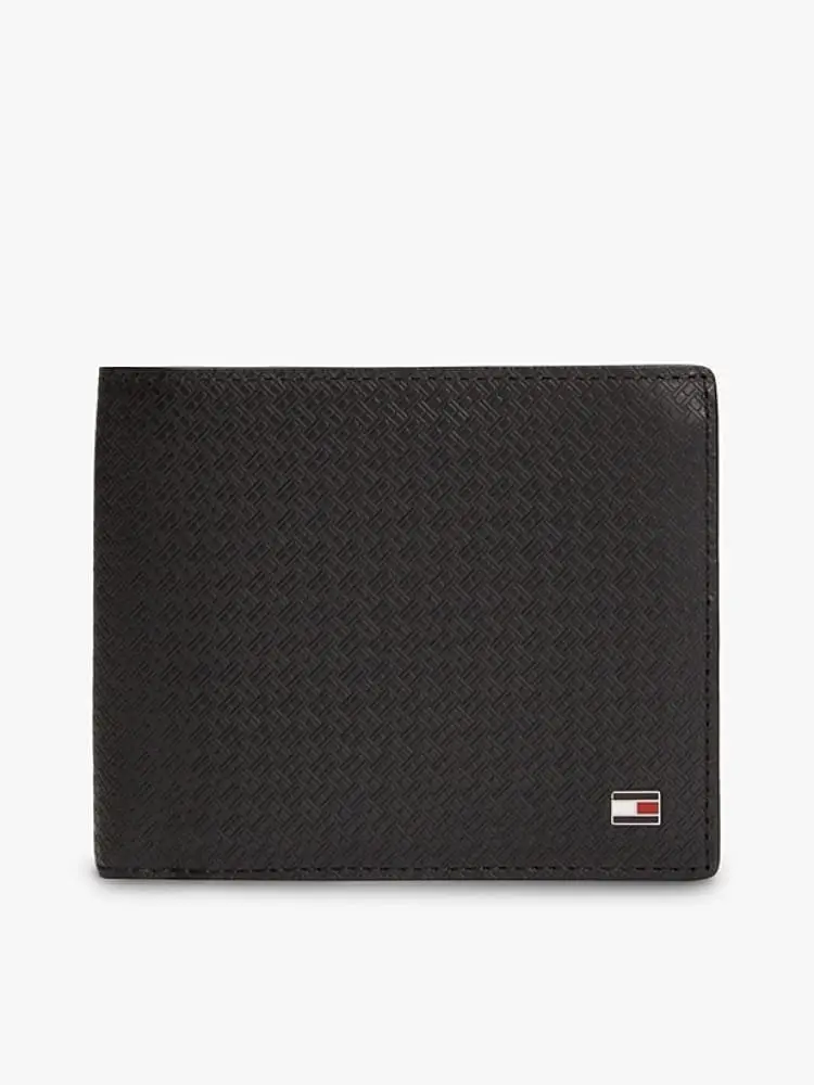 Tommy Hilfiger portafoglio nero uomo mini logo
