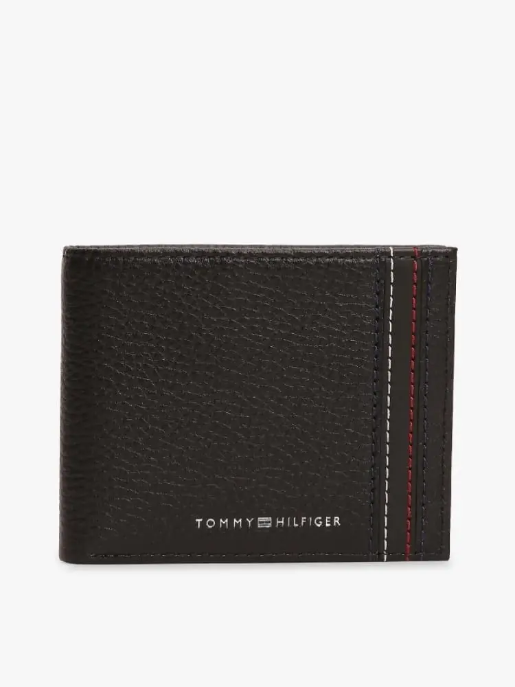 Tommy Hilfiger portafoglio nero uomo mini logo