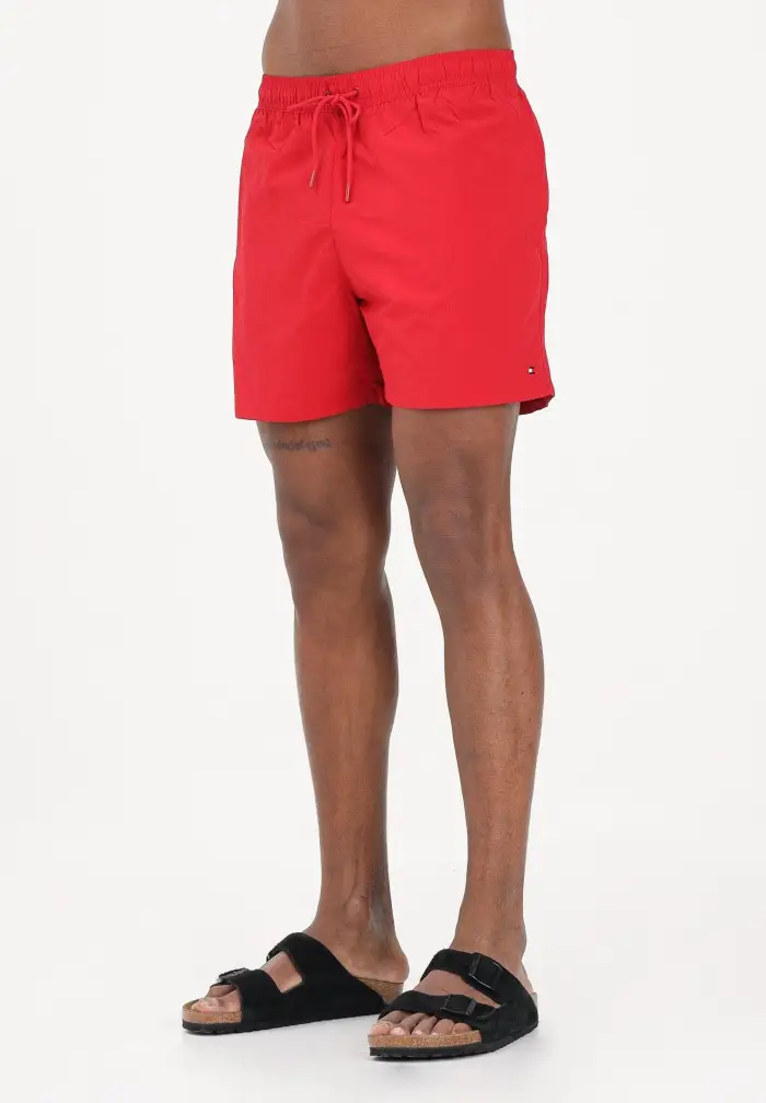 Shorts mare rosso da uomo