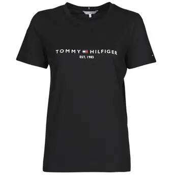 T-shirt Tommy Hilfiger HERITAGE HILFIGER CNK RG TEE Nero