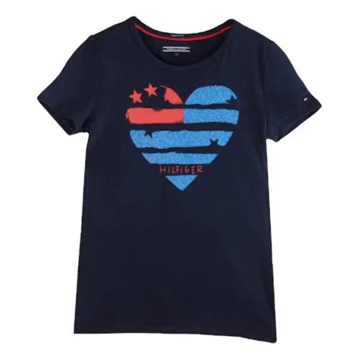 T-shirt Tommy Hilfiger KG0KG01895 002 Blu