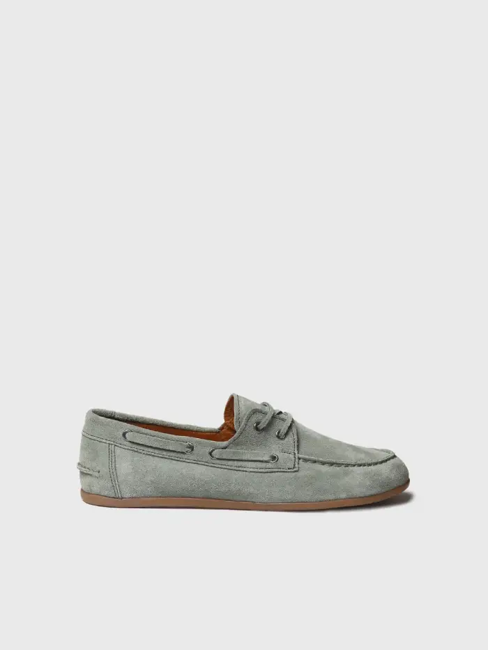 TONI PONS Mocassini da donna in camoscio con lacci in pelle | CRIS-SE MENTA