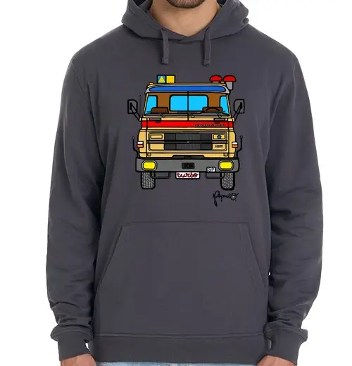 Felpa unisex con cappuccio 300 Barridereos turbo