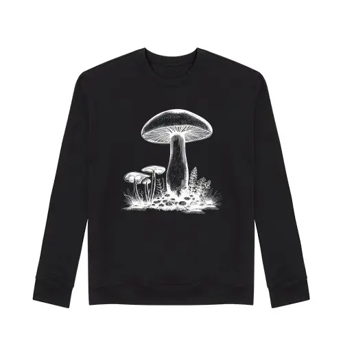 Felpa unisex funghi che raccolgono funghi