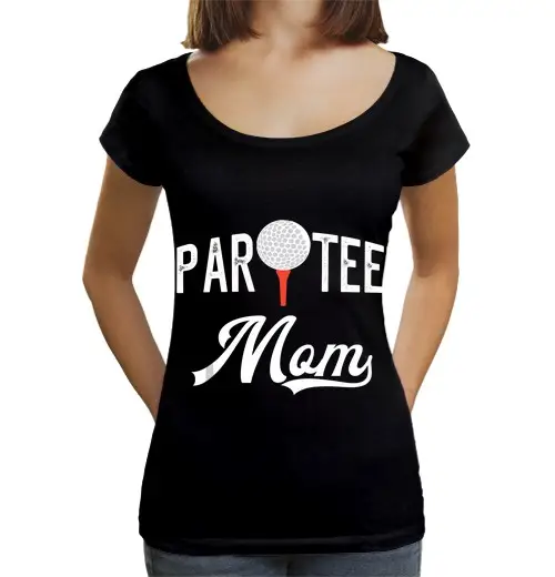 Tostadora T-shirt da donna scollo amplio Loose Fit par tee mamma divertente partee golf gioco di parole per