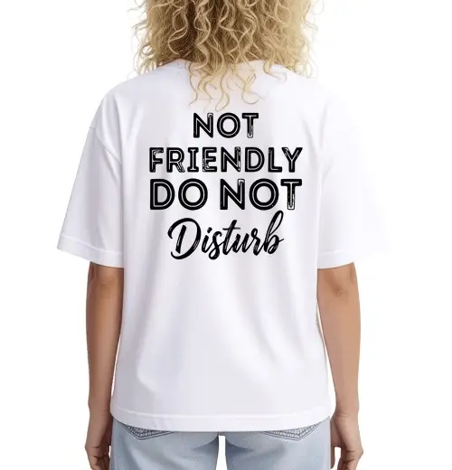 Tostadora T-shirt donna boxy non disturbare