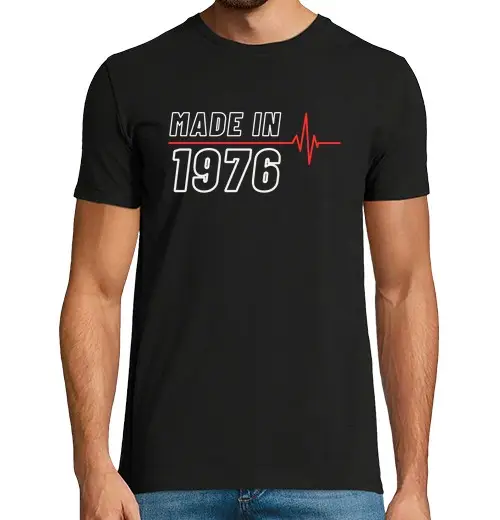 Tostadora T-shirt uomo manica corta 50 anni 1976 compleanno vintage regalo