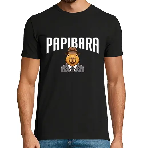 Tostadora T-shirt uomo manica corta maglietta festa del papà papibara regalo originale divertentitente