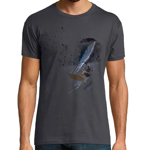 Tostadora T-shirt uomo manica corta windsurfista stile libero