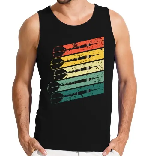 Tostadora T-shirt uomo senza maniche giocatore di freccette di freccette Ste