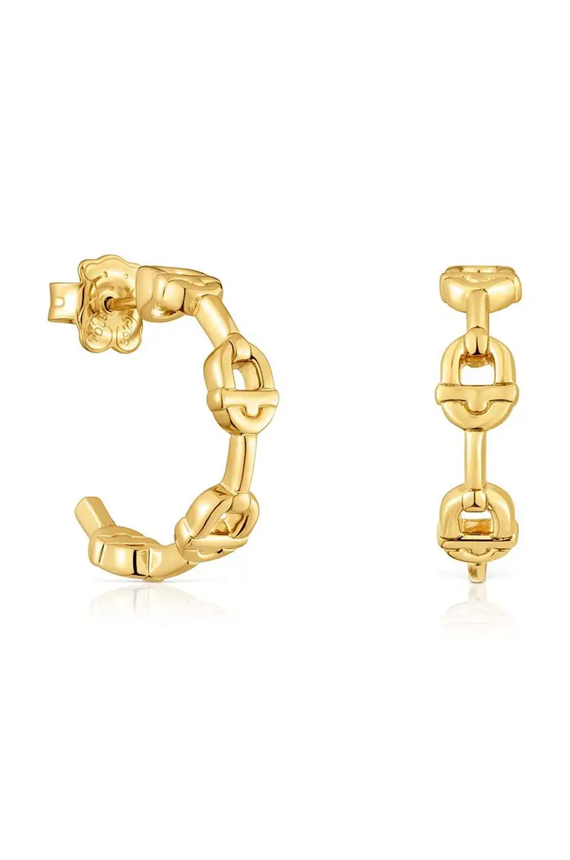 Tous orecchini in argento placcato in oro Manifesto