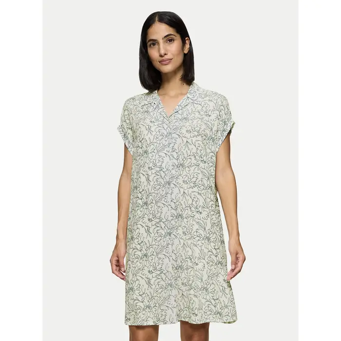 Triumph Camicia da notte Boyfriend 10222612 Verde Relaxed Fit