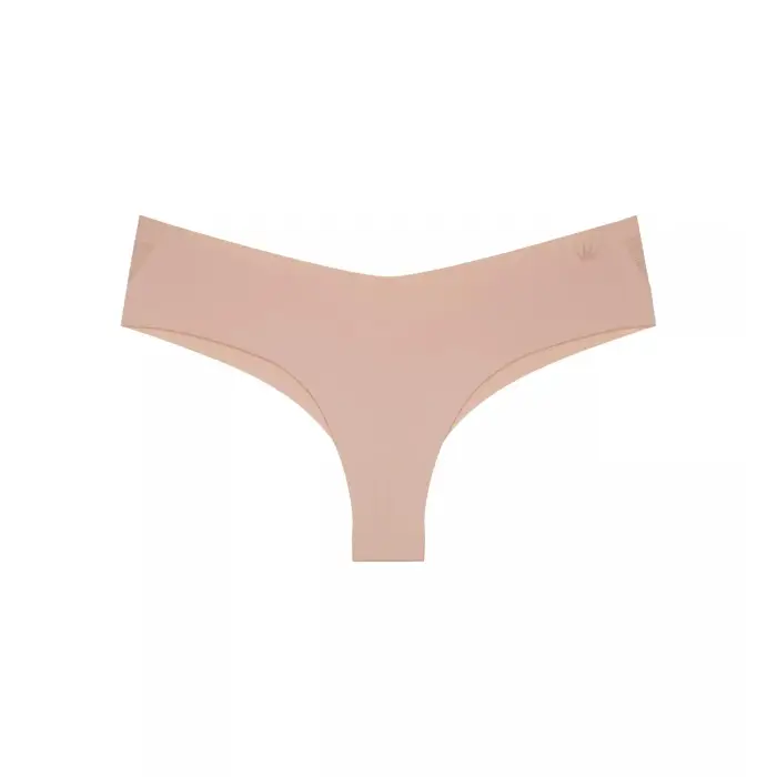 Mutandine brasiliane a vita alta per donne Triumph Flex Smart Beige