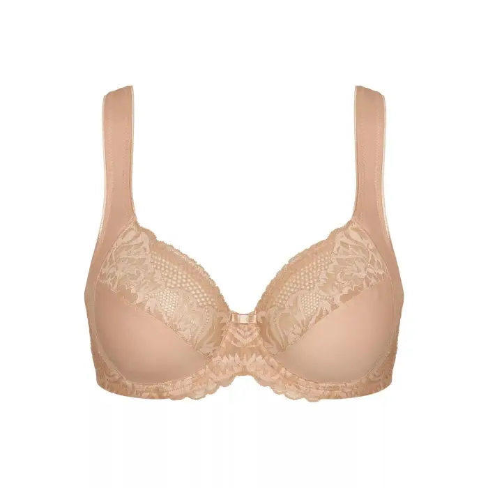 Reggiseno donna in pizzo di cotone Triumph Modern W02 Beige