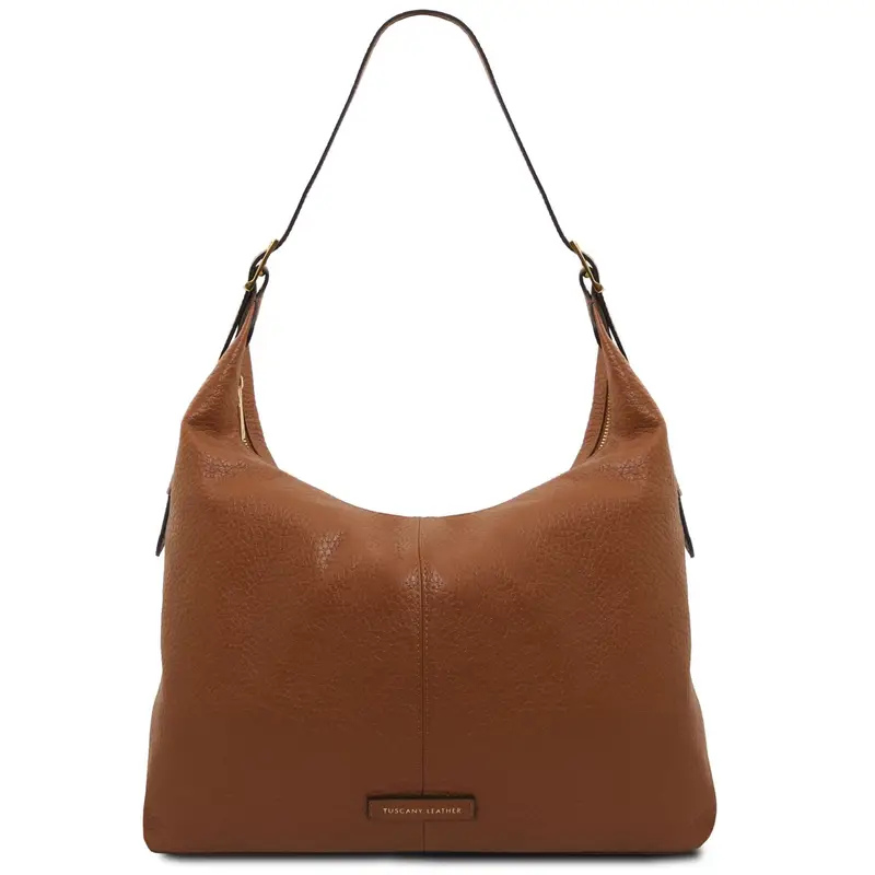 Tuscany Leather Borsa shopping in pelle Cognac