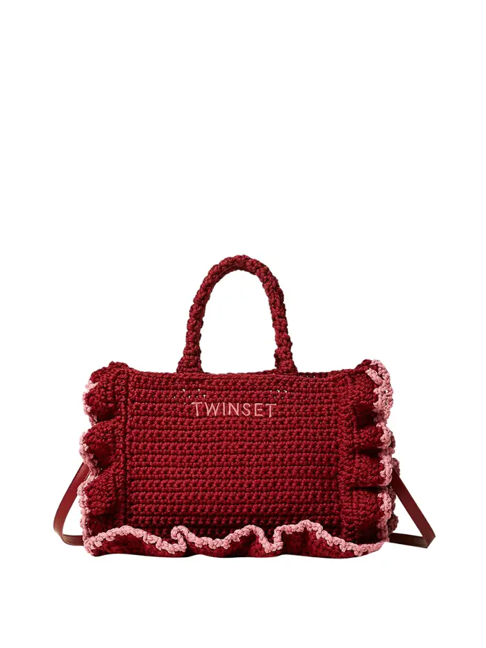 borsa a tracolla twin set da donna - rosso