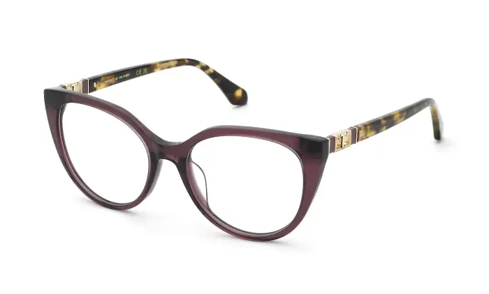 Twinset Donna VTW136 09PX Montature da vista Acetato Viola Farfalla