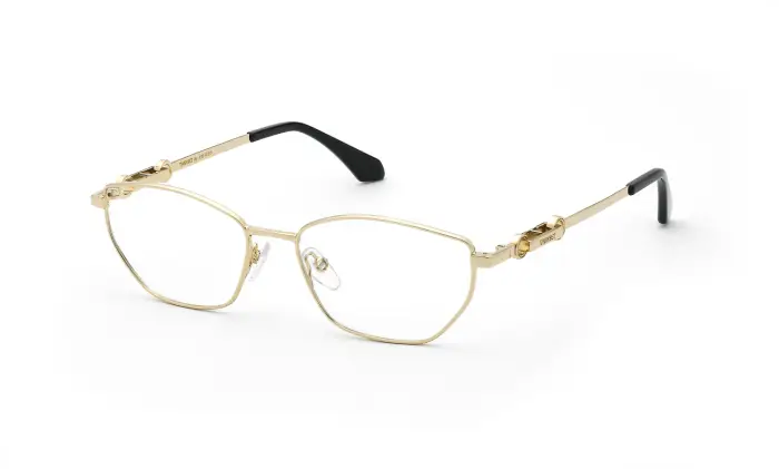 Twinset Donna VTW139 300 Montature da vista Metallo Oro Geometrica