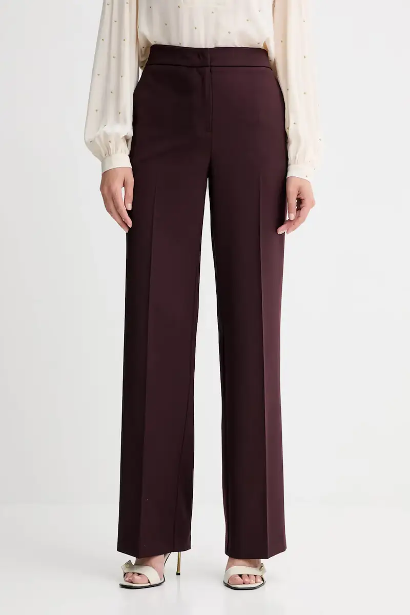 Twinset pantaloni con lana Violetto