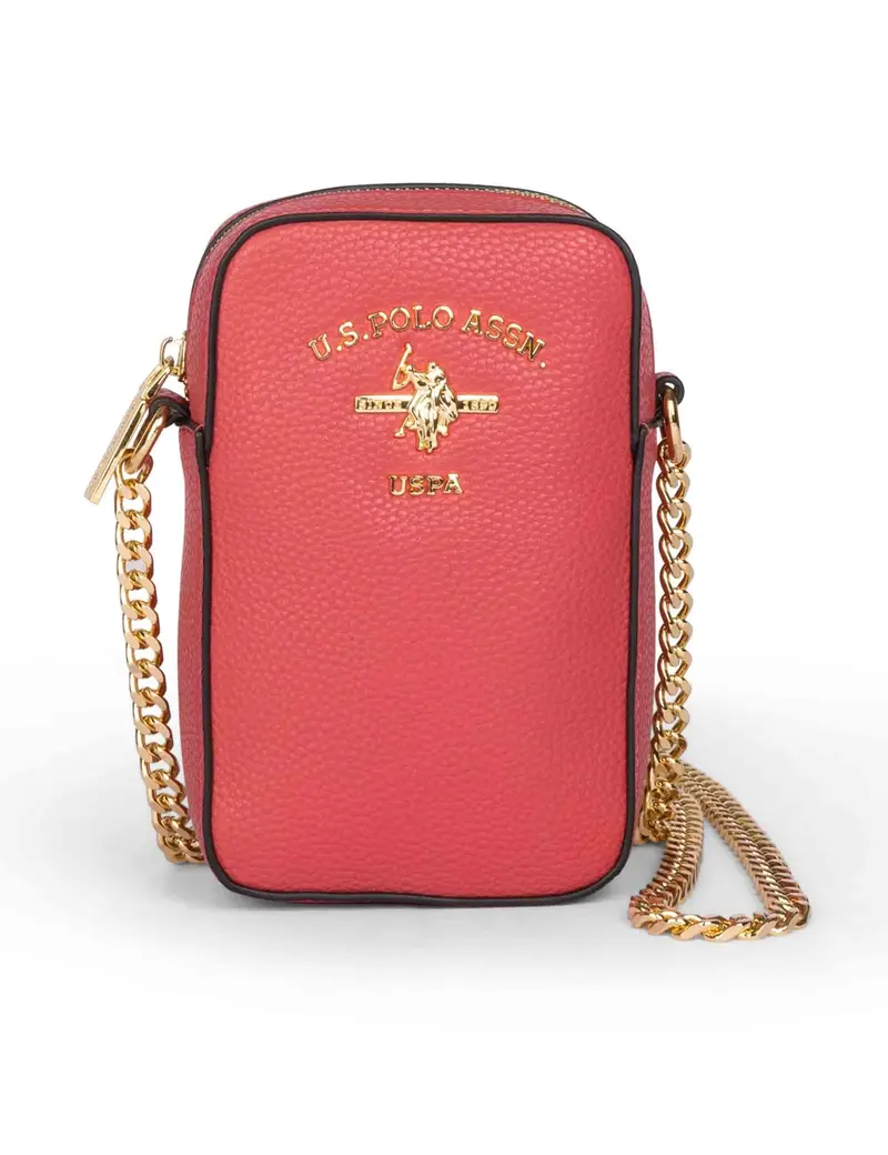 U S Polo Assn Mini Bag donna Stanford in eco pelle fucsia con tracolla in catena Donna BIUSS6209WV P485