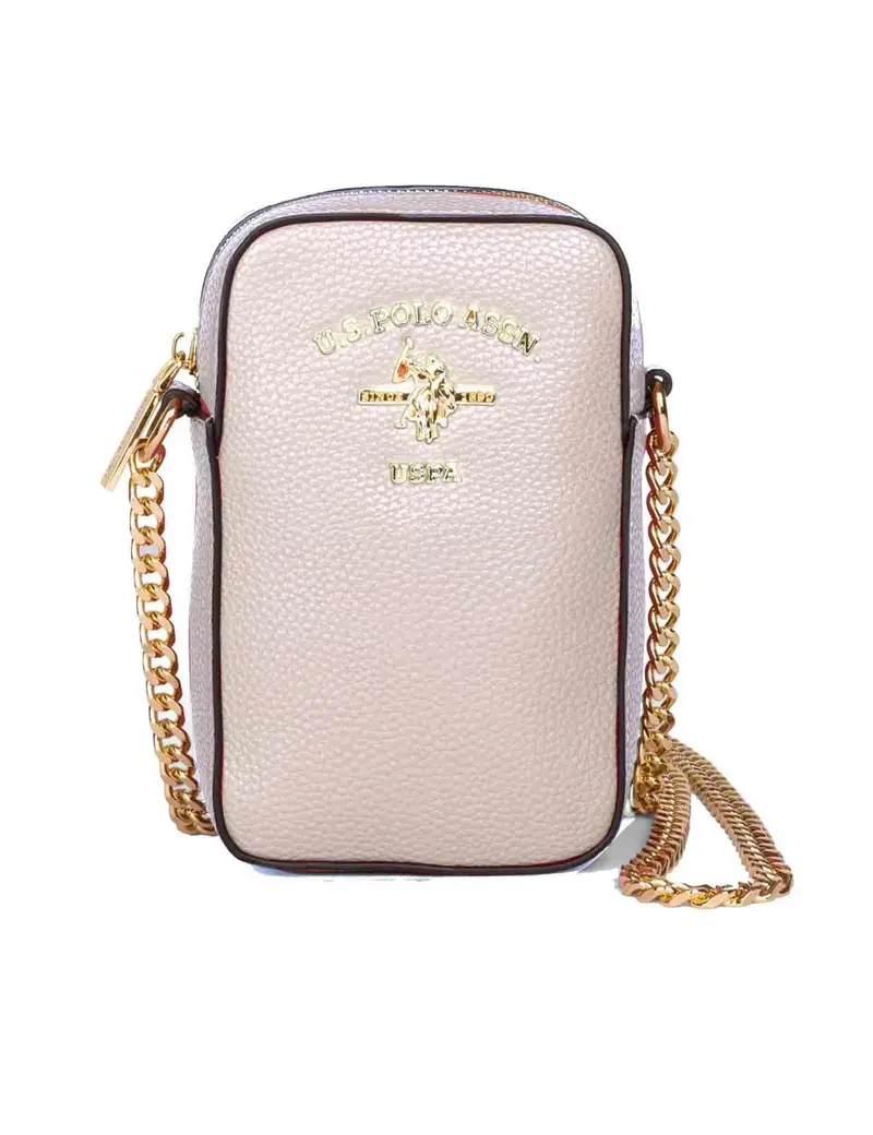U S Polo Assn Mini Bag donna Stanford in eco pelle lilla con tracolla in catena Donna BIUSS6209WV P602
