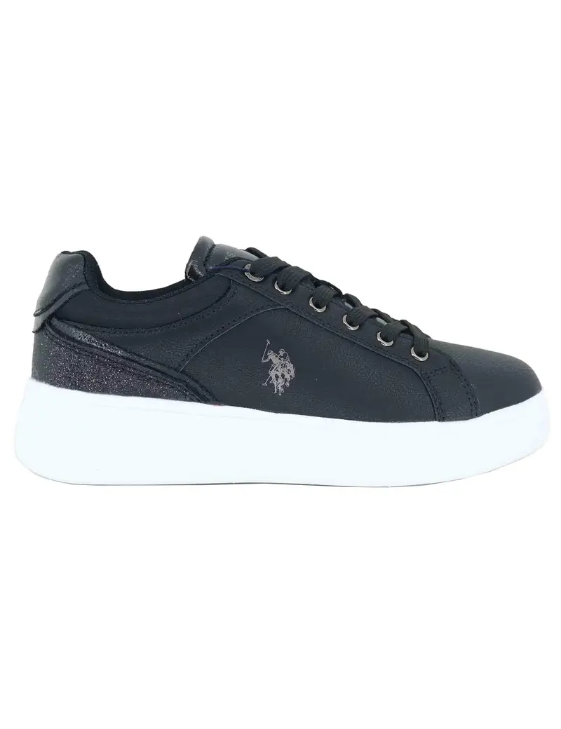U S Polo Assn Sneakers donna in eco pelle nera Donna CODY015 BLK