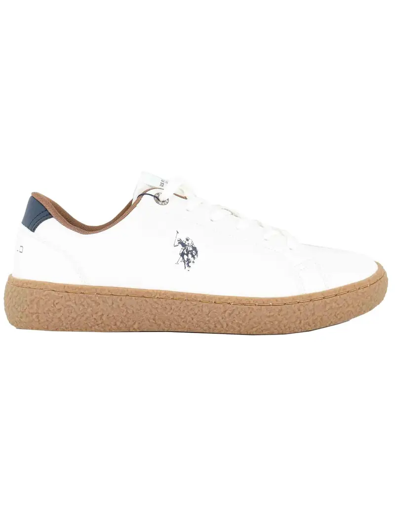 U S Polo Assn Sneakers in eco pelle bianca Uomo JODIE002 WHI
