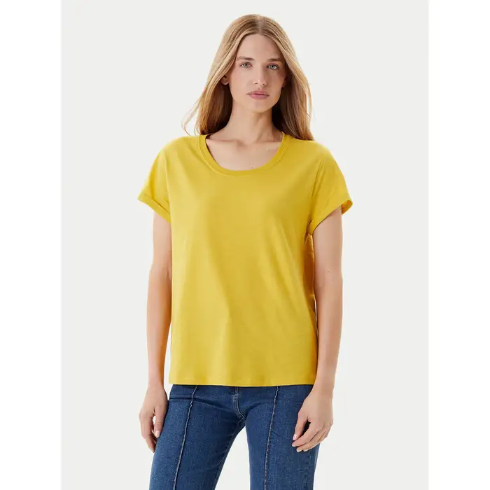 United Colors Of Benetton T-shirt 3BVXD109F Giallo Regular Fit