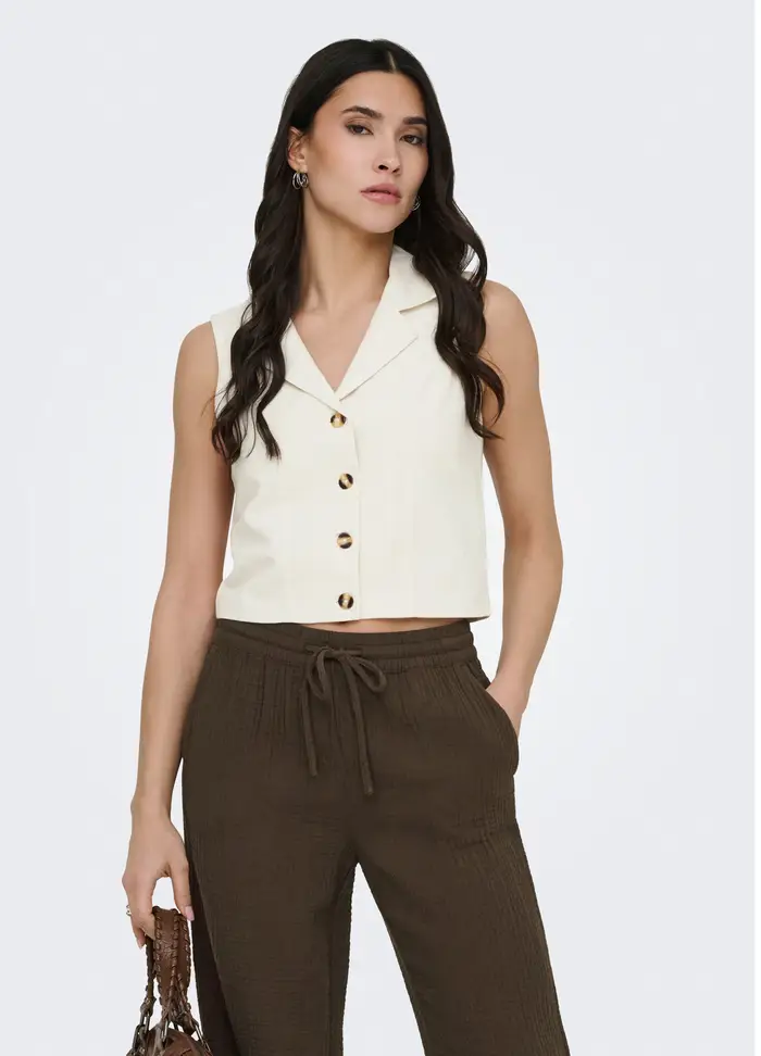 Gilet Formale, Unisex, Bianco