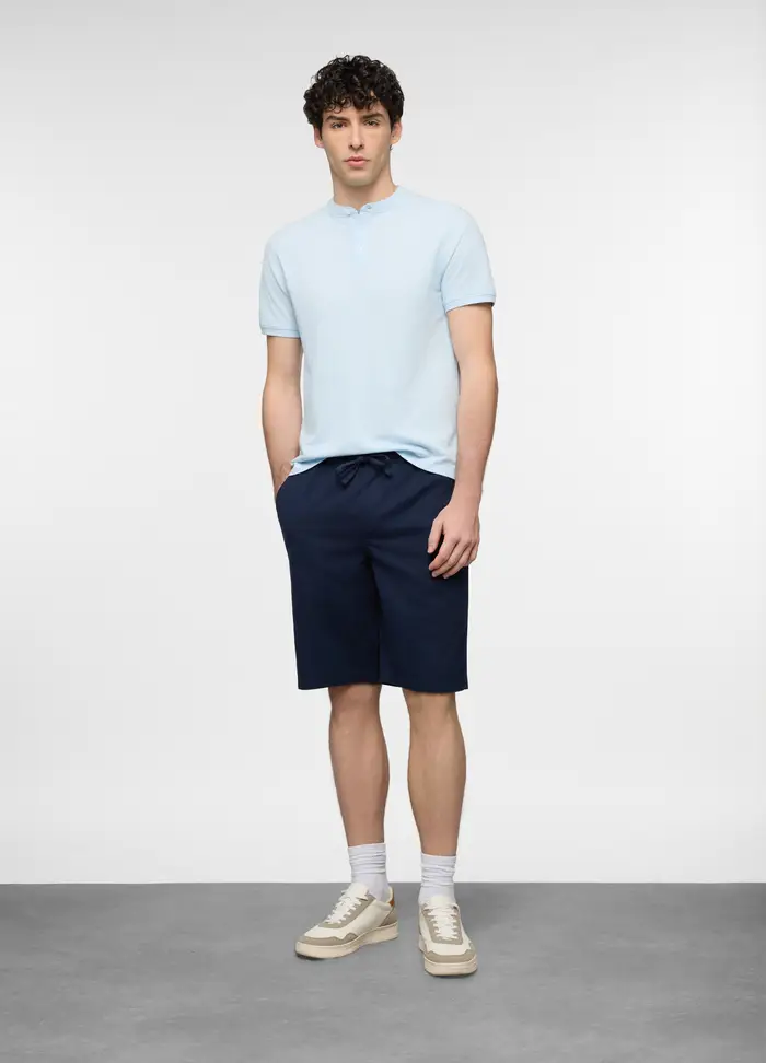 UPIM HB Bermuda Chino In Twill Di Cotone Uomo, Blu scuro