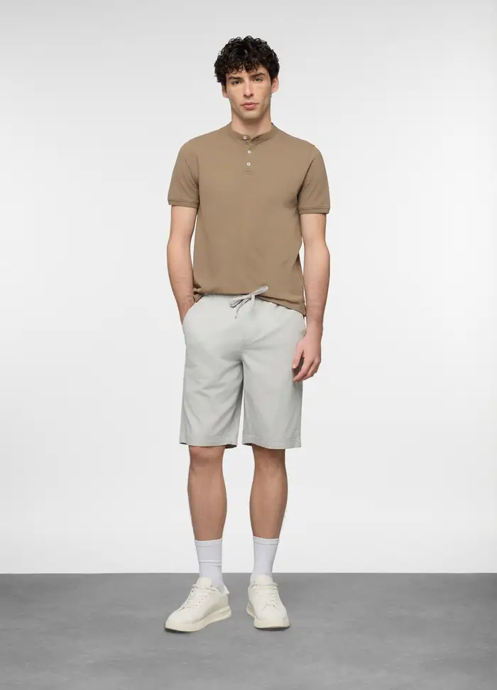 UPIM HB Bermuda Chino In Twill Di Cotone Uomo, Grigio chiaro