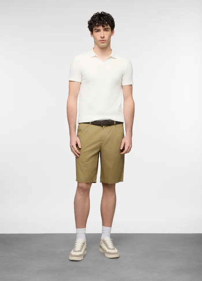 UPIM HB Bermuda Relaxed Fit In Puro Cotone Uomo, Marrone khaki