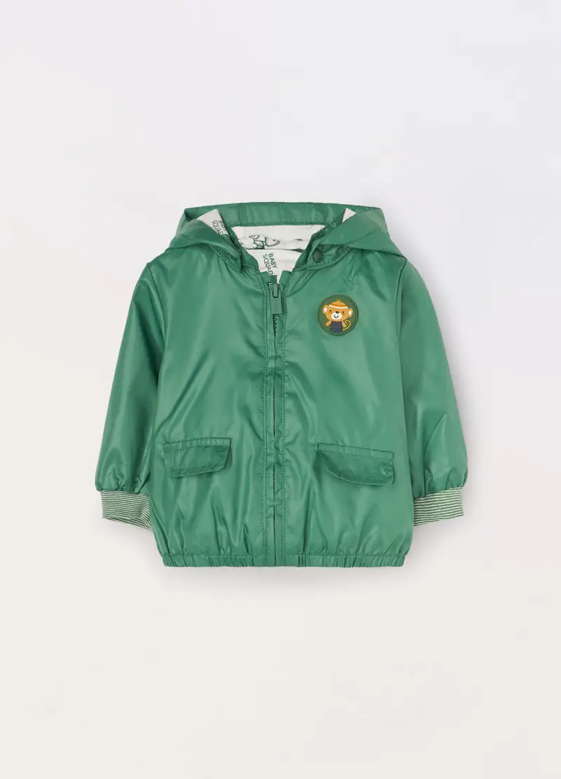 UPIM HB Giacca A Vento Con Cappuccio Neonato, Verde foglia