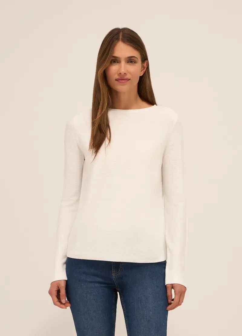 UPIM HB Pullover Effetto Cashmere Donna, Bianco panna