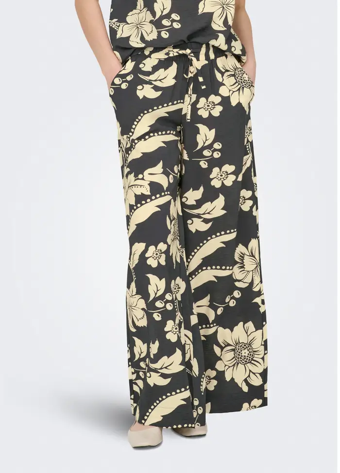 Pantaloni Palazzo, Unisex, Grigio antracite