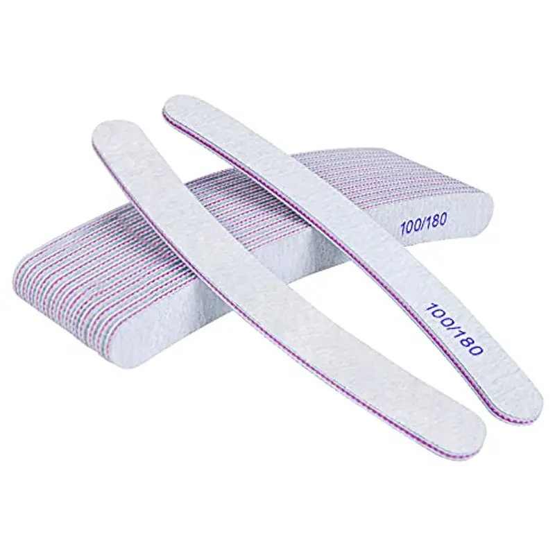 URAQT 15 Pezzi Lime per Unghie, Lime Unghie Professionali, Lime Unghie Grana 100/180 Lavaggio Bilaterale Lavabile, per Uso Domestico e