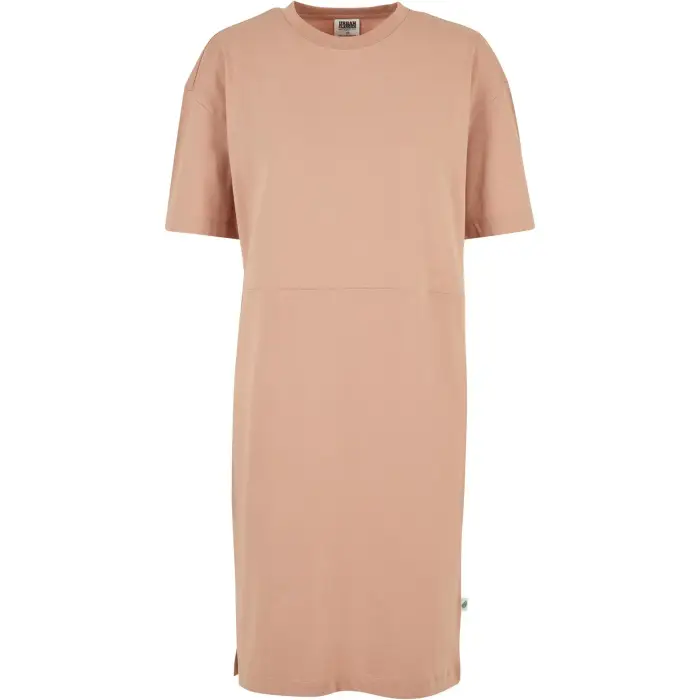 Abito Maglietta donna con spacco oversize Urban Classics Organic Jaune